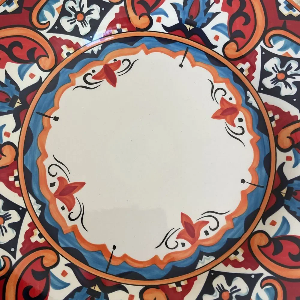 Pier 1 Imports Karina Tile Handcrafted‎ Earthenware Moroccan Design 11